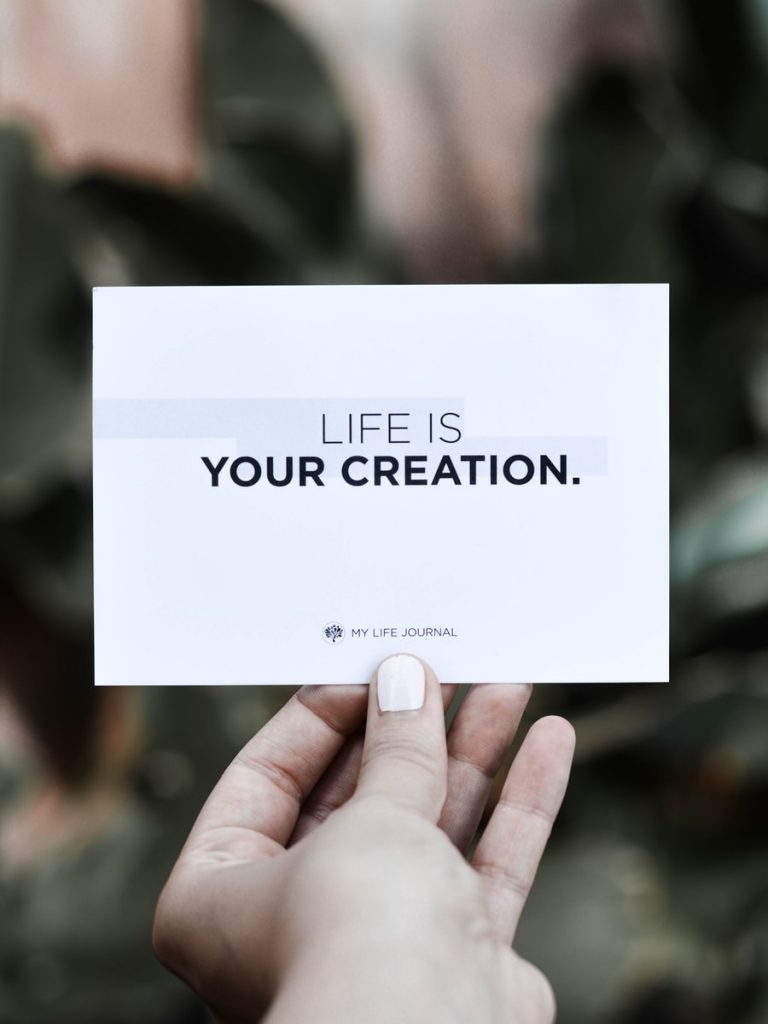 life is your creation card